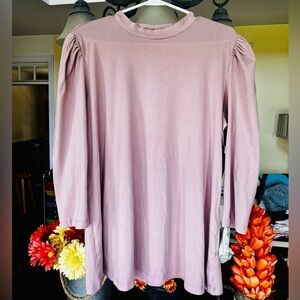 Logo by Lori Goldstein 3/4 sleeve cotton modal with puff…